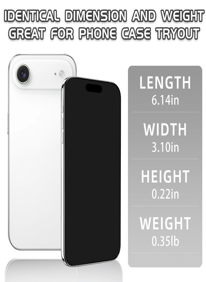 Faawxlo Fake Phone Dummy PropPhone, BlackScreen Decoy PhonePear PhoneNon-Working Phone17Air 17Pro Max, DisplayPhone Look Like Real Phonepro max17 (17Air,White,Black Screen) Prop Mobile Phone - Image 2
